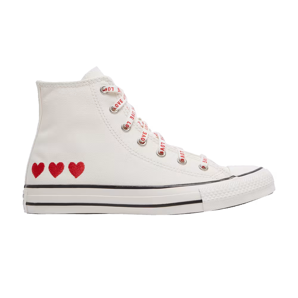 Converse Chuck Taylor All Star High GS Embroidered Hearts