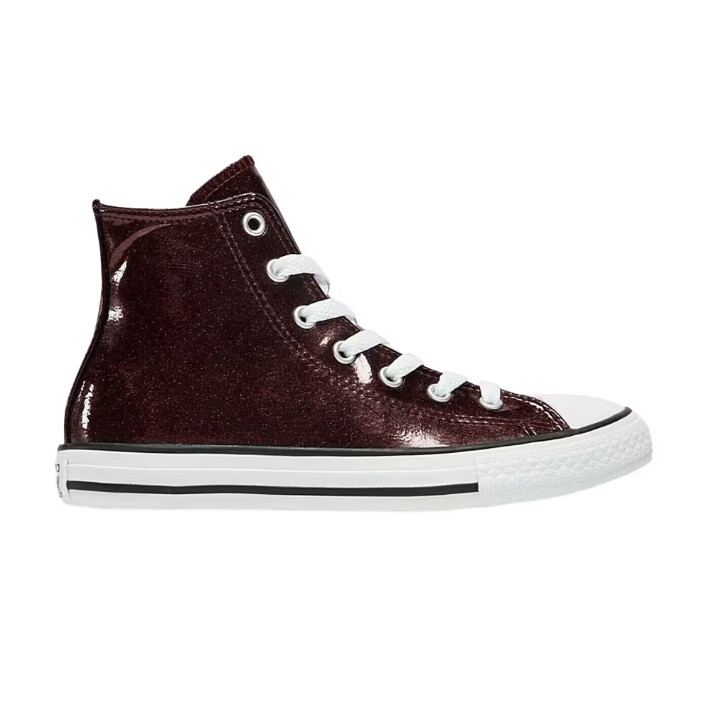 Converse Chuck Taylor All Star High GS Glitter Dark Burgundy