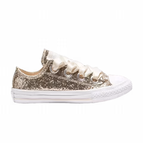 Converse Chuck Taylor All Star Big Eyelets Low GS 'Party Dress - Gold'