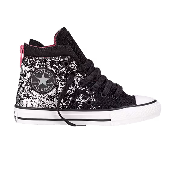 Converse Chuck Taylor All Star Back Zip Hi GS Black