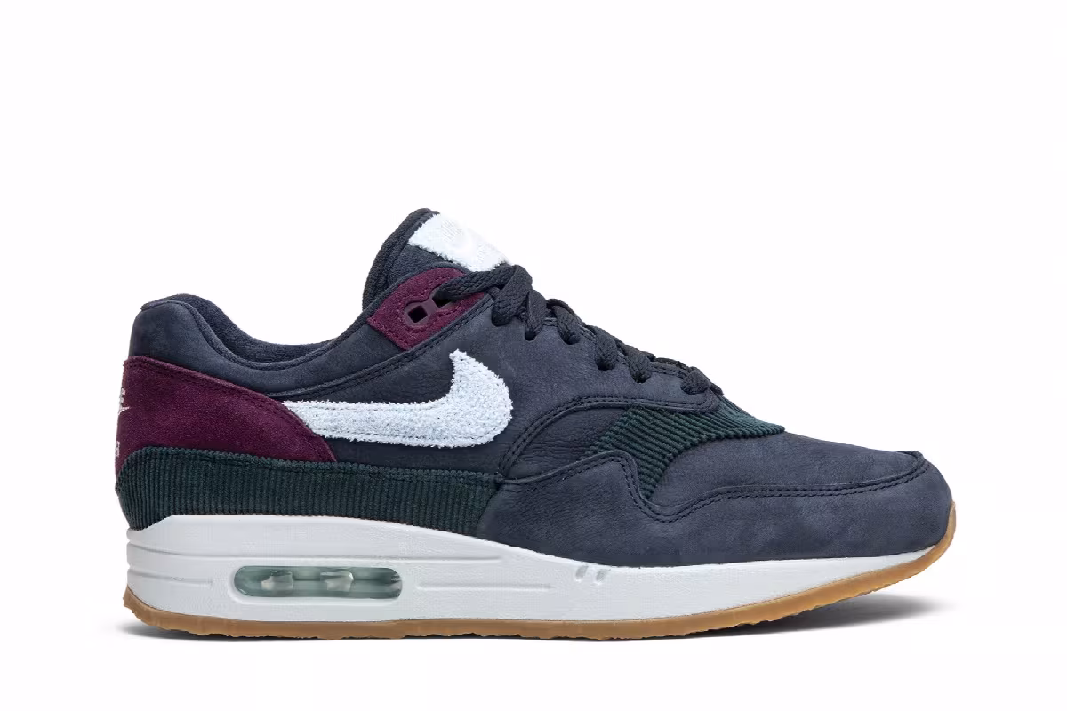 Nike Air Max 1 Premium Dark Obsidian, Crepe Pack, view 2