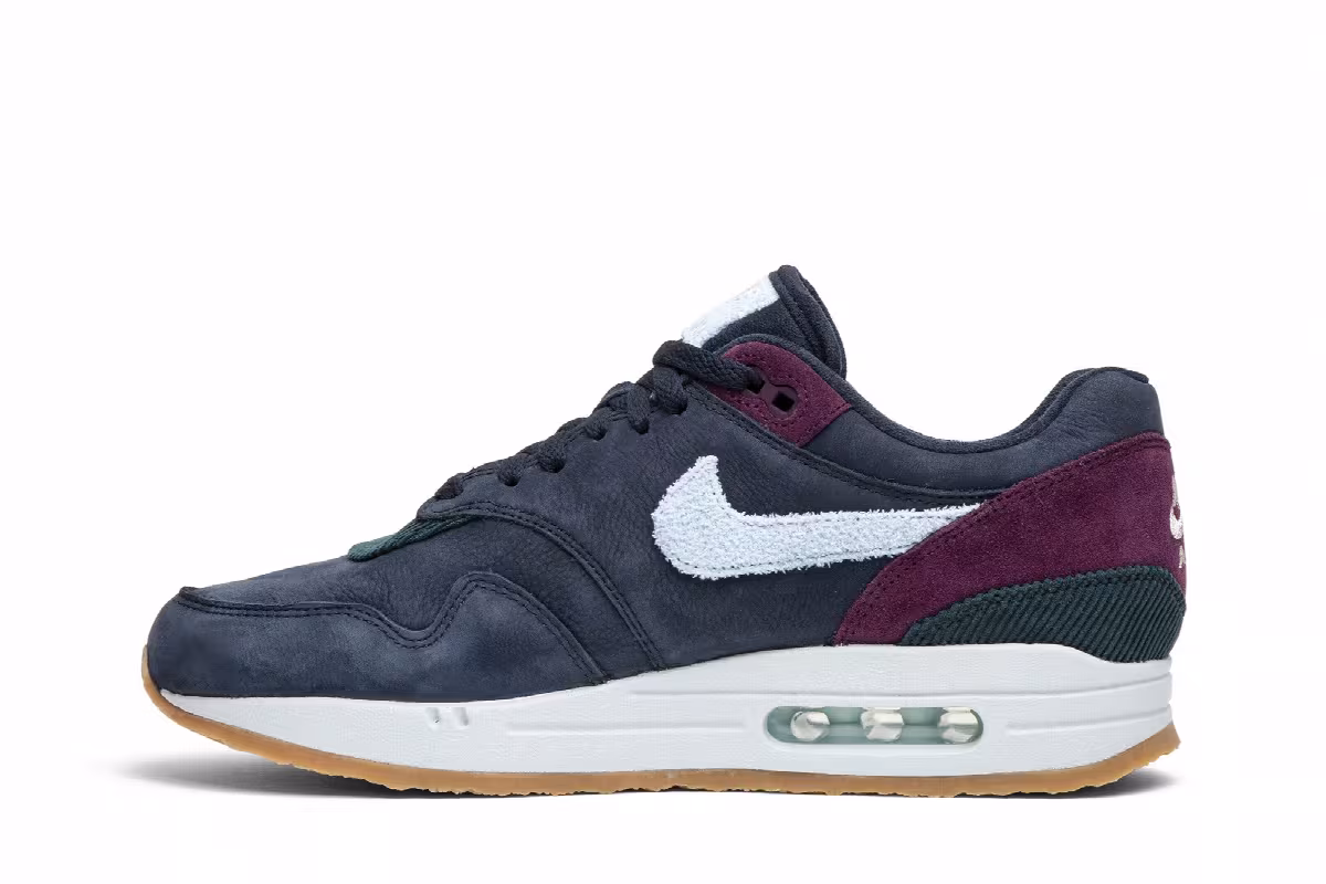 Nike Air Max 1 Premium Dark Obsidian, Crepe Pack, view 4