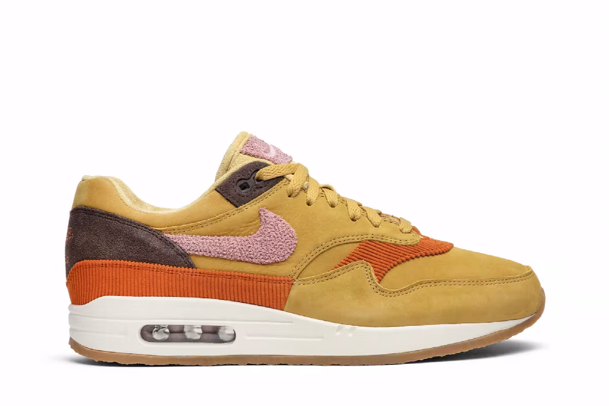 Nike Air Max 1 Premium Wheat Gold, Bacon, Crepe Pack, view 2
