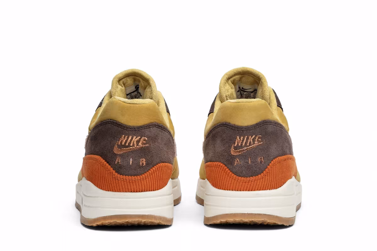 Nike Air Max 1 Premium Wheat Gold, Bacon, Crepe Pack, view 7