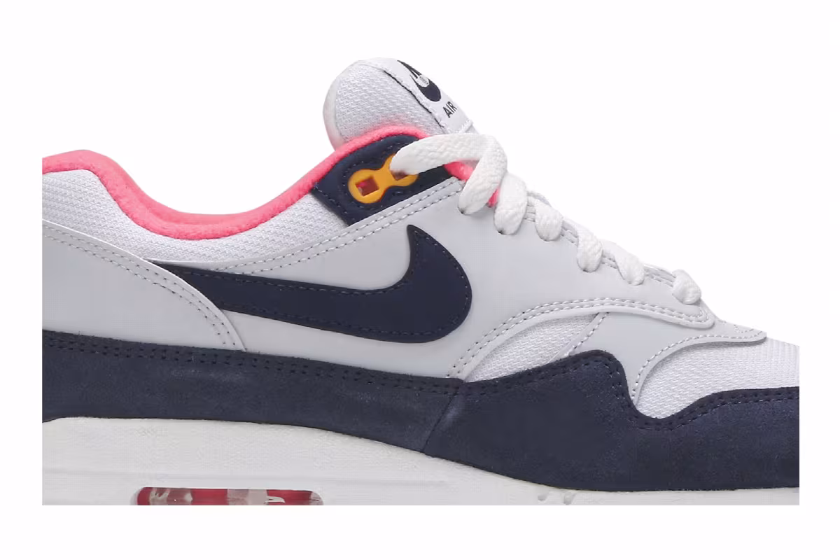 Nike Women's Air Max 1 Midnight Navy Pink, view 3