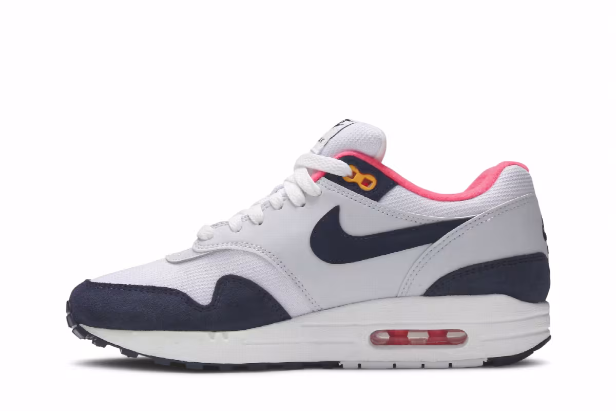 Nike Women's Air Max 1 Midnight Navy Pink, view 4