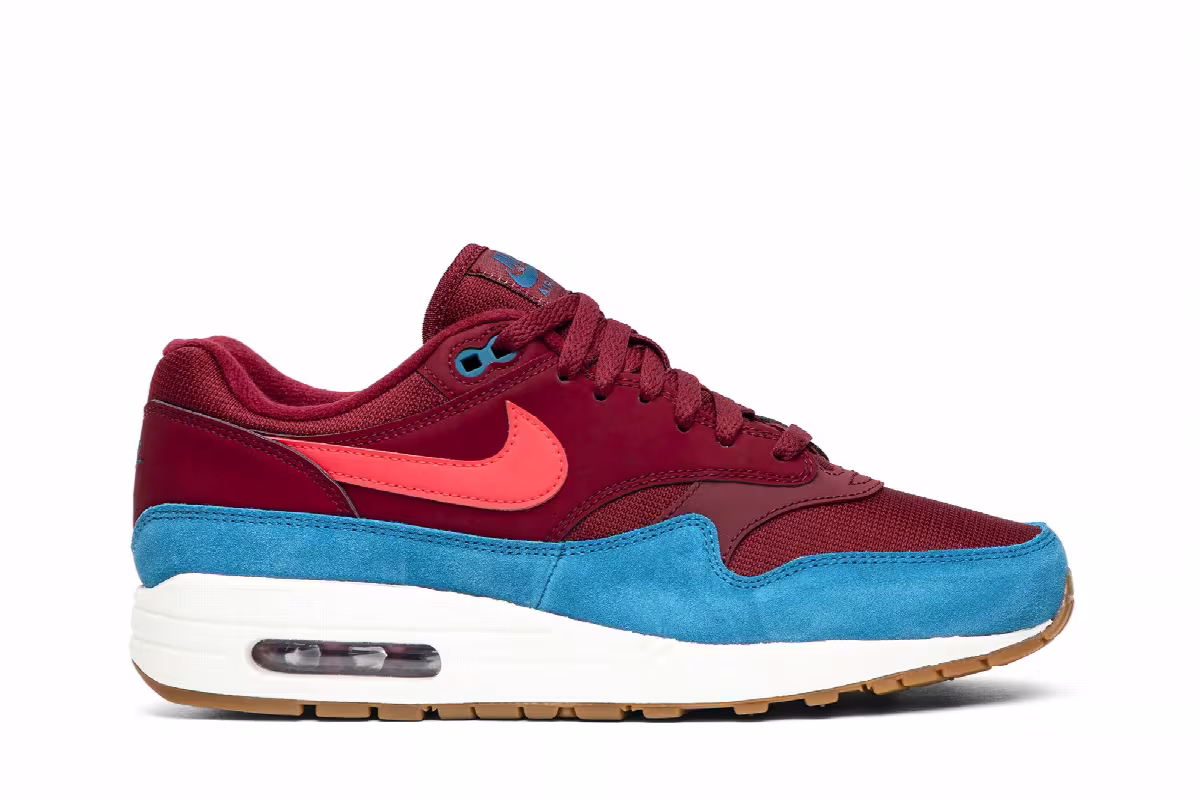 Nike Air Max 1 Burgundy Teal, view 2