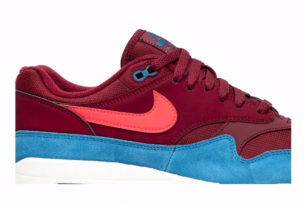 Nike Air Max 1 Burgundy Teal, view 3