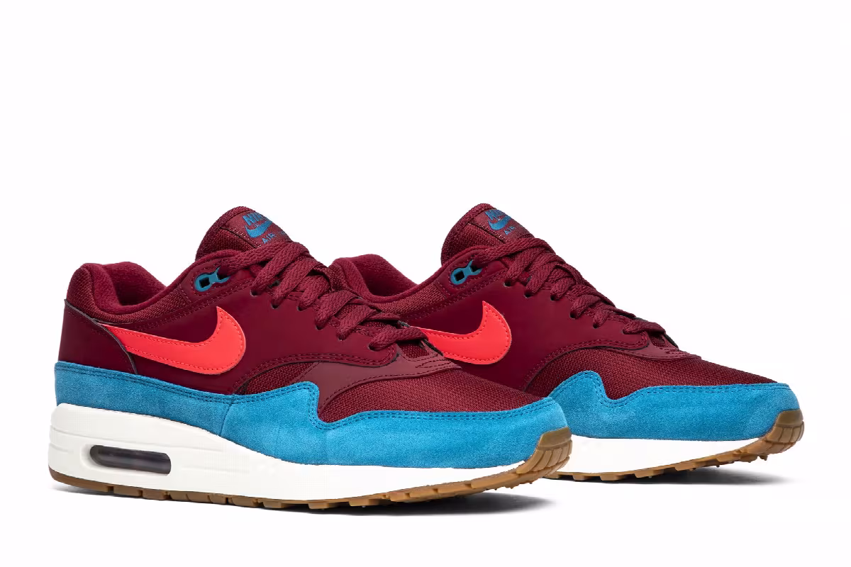 Nike Air Max 1 Burgundy Teal, view 9