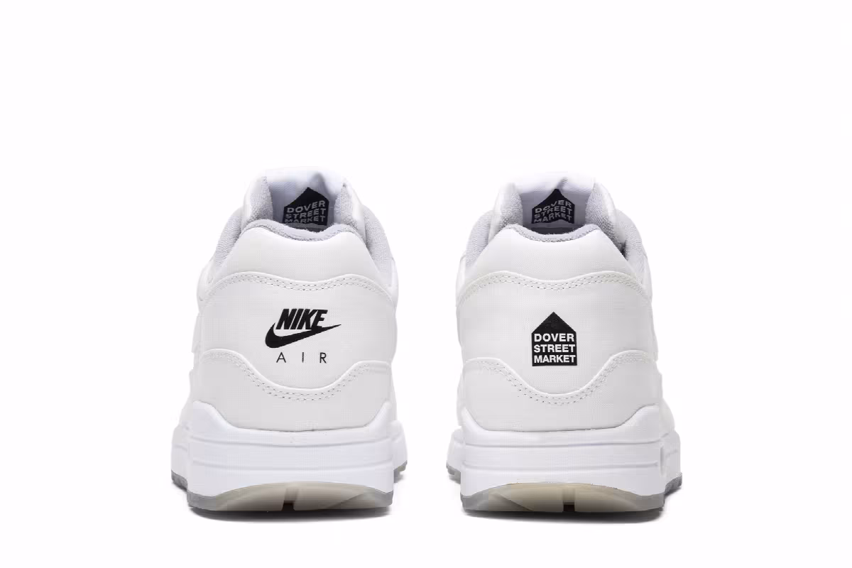 Dover Street Market x NikeLab Air Max 1 White, view 7