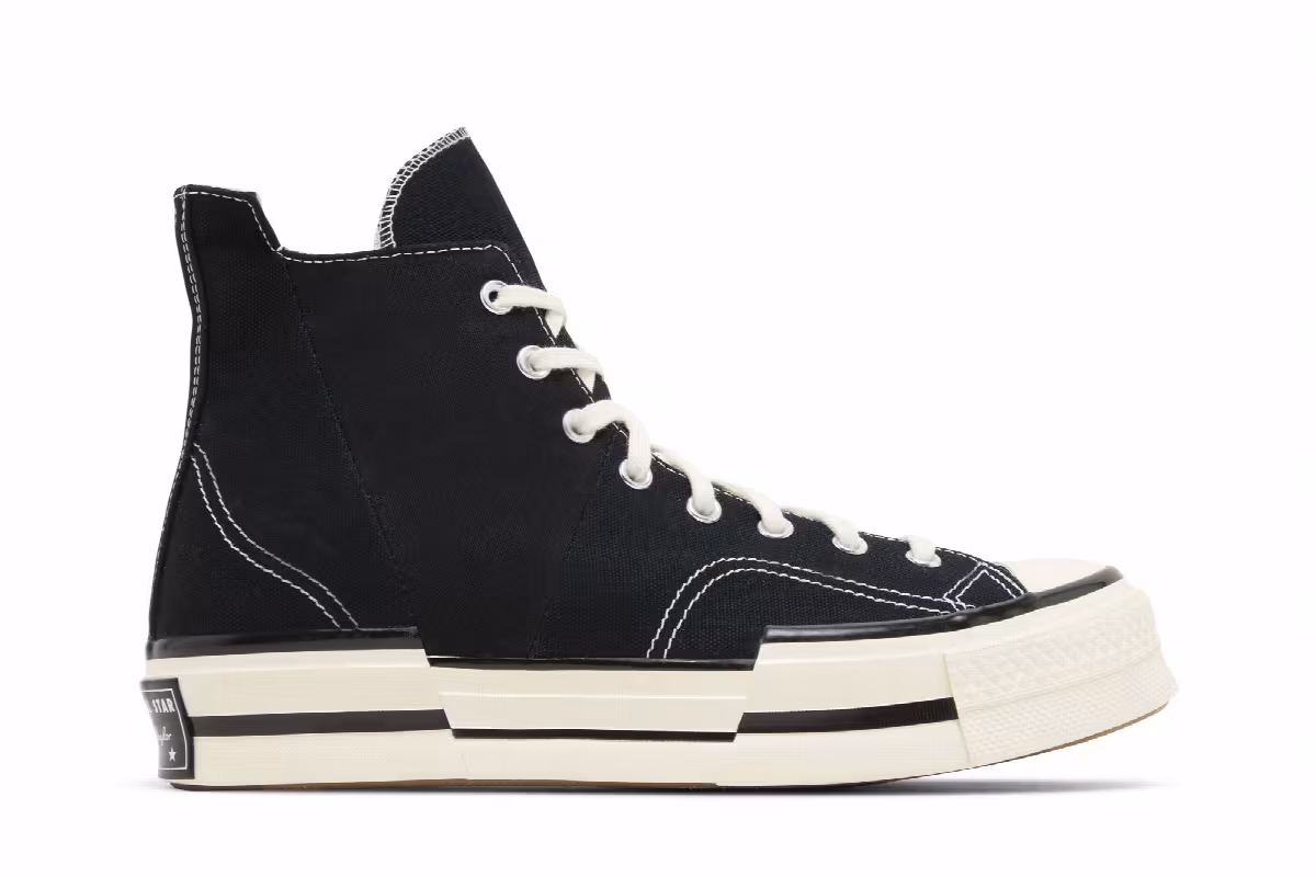 Converse Chuck 70 Plus High Black White, view 2