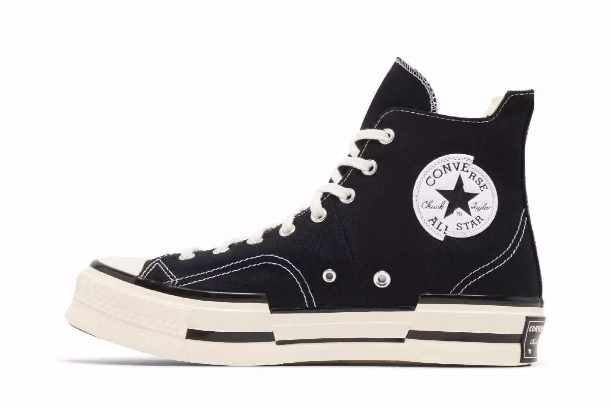 Converse Chuck 70 Plus High Black White, view 4
