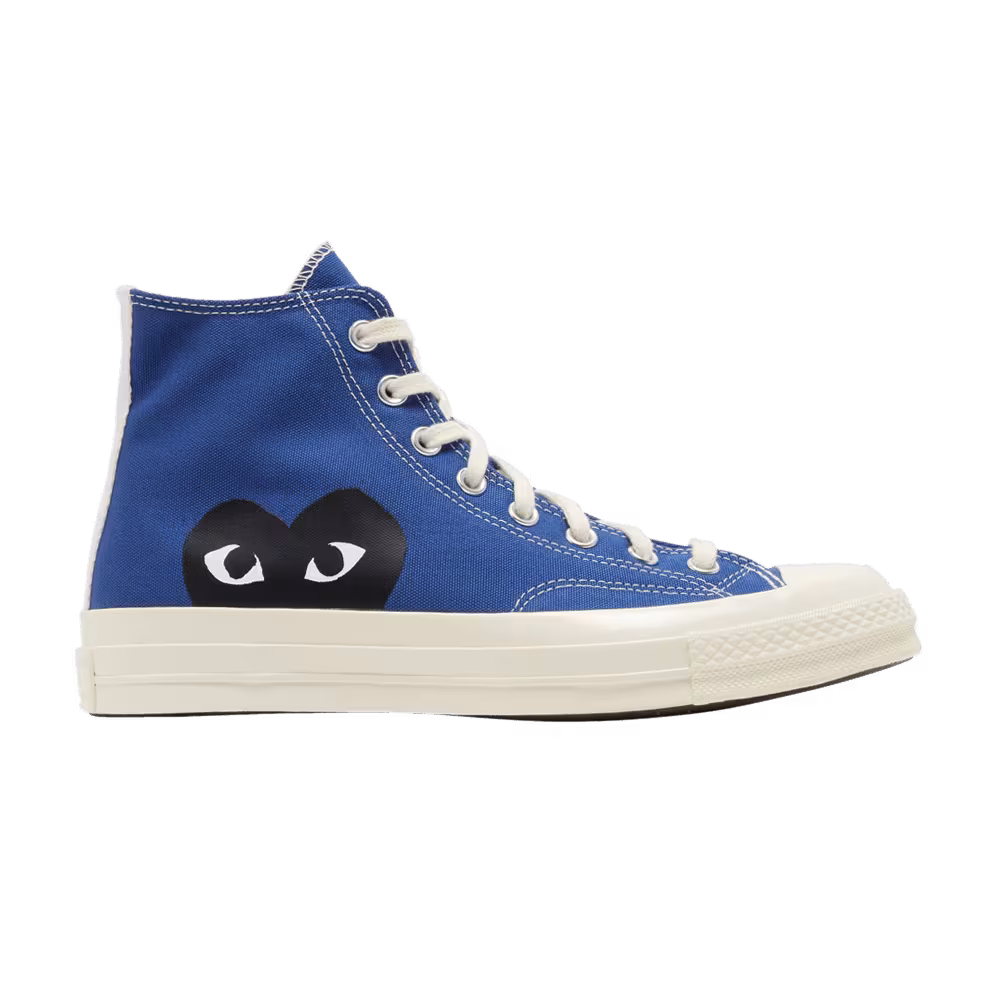 Comme des Garçons PLAY x Converse Chuck 70 High Blue Quartz