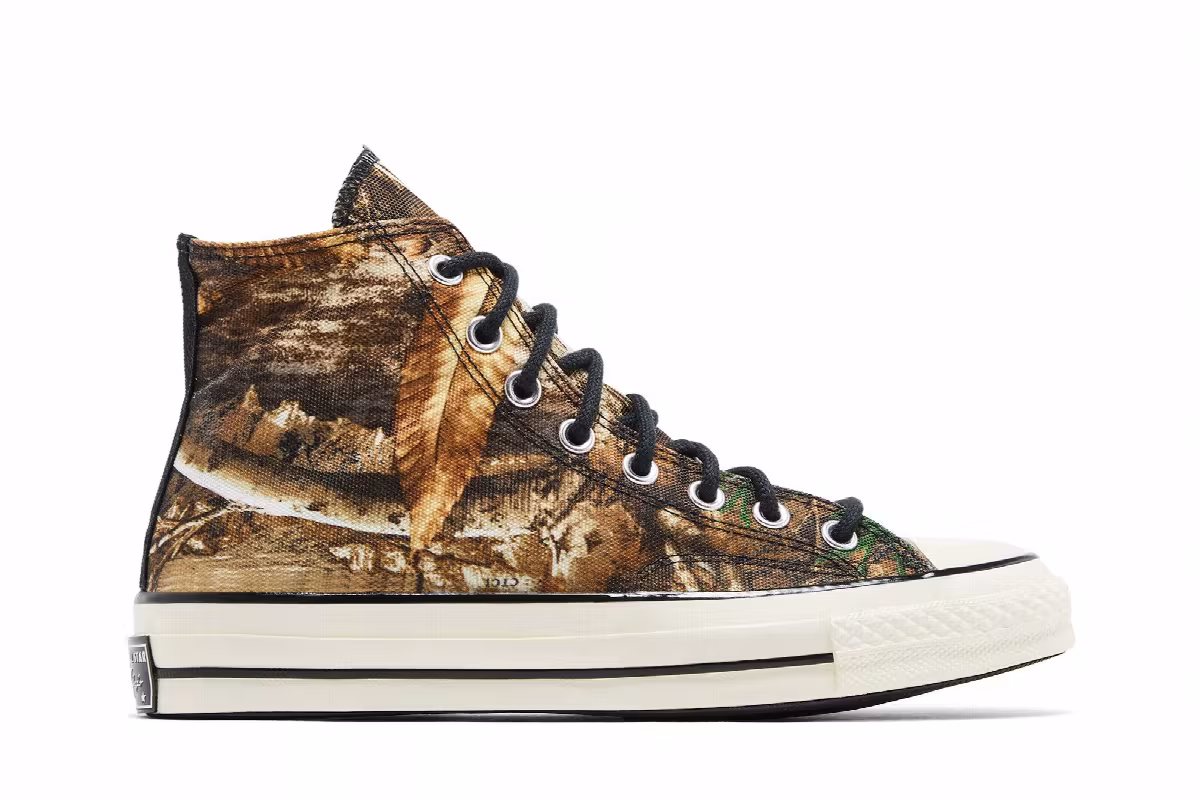 Realtree x Converse Chuck 70 High Edge Camo Print, view 2