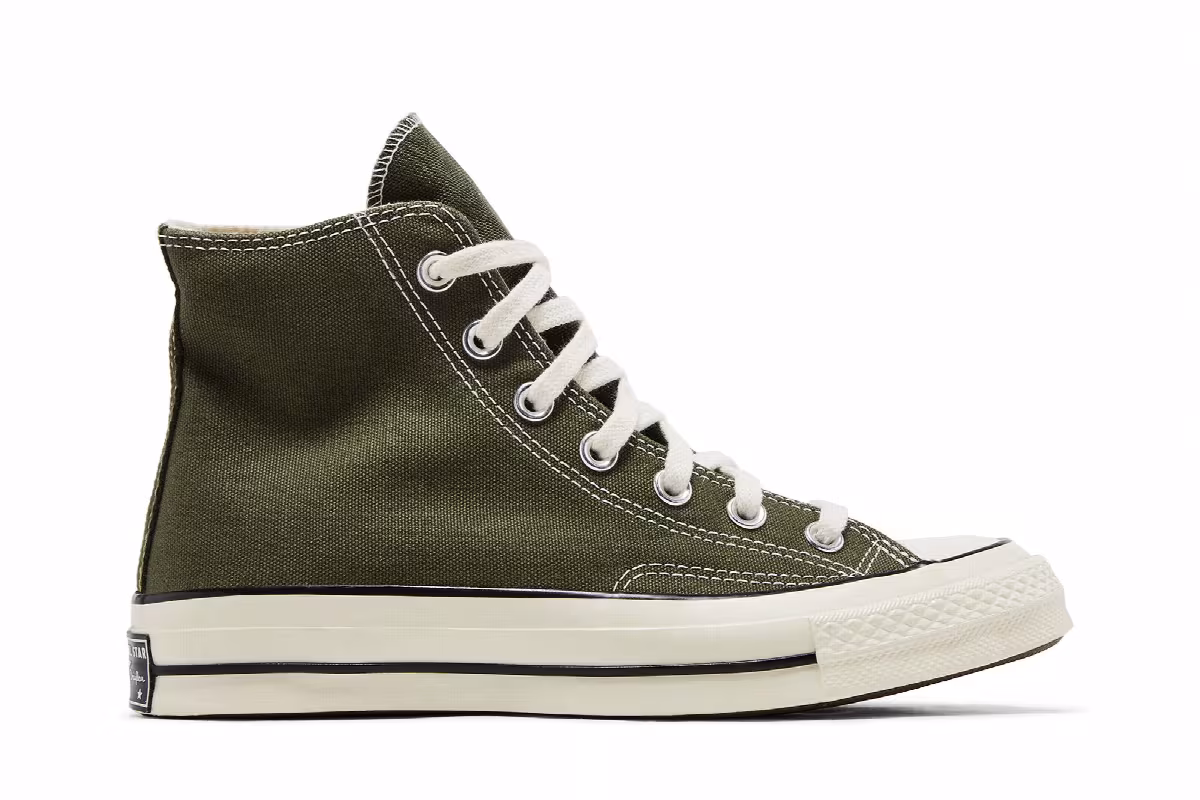 Converse Chuck 70 Vintage Canvas Hi Top Olive, view 2