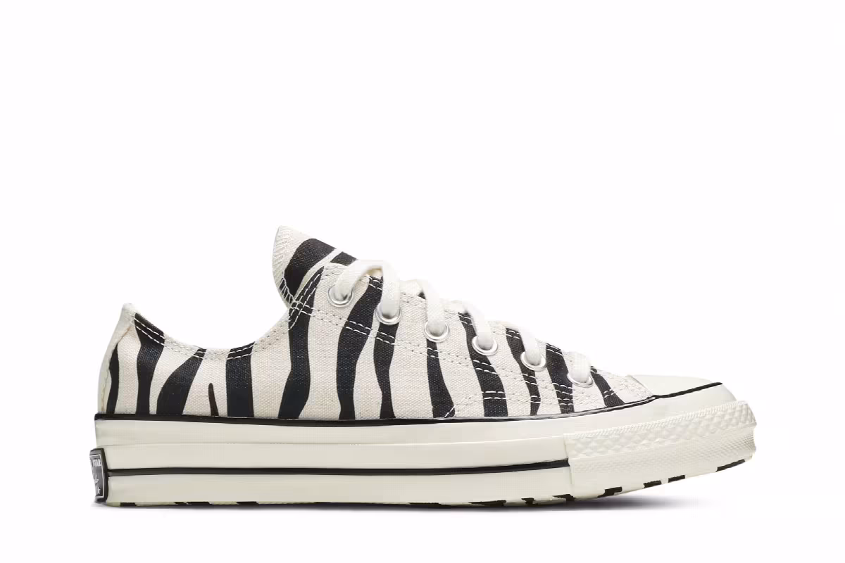 Converse Chuck 70 Low Archival Zebra Print, view 2