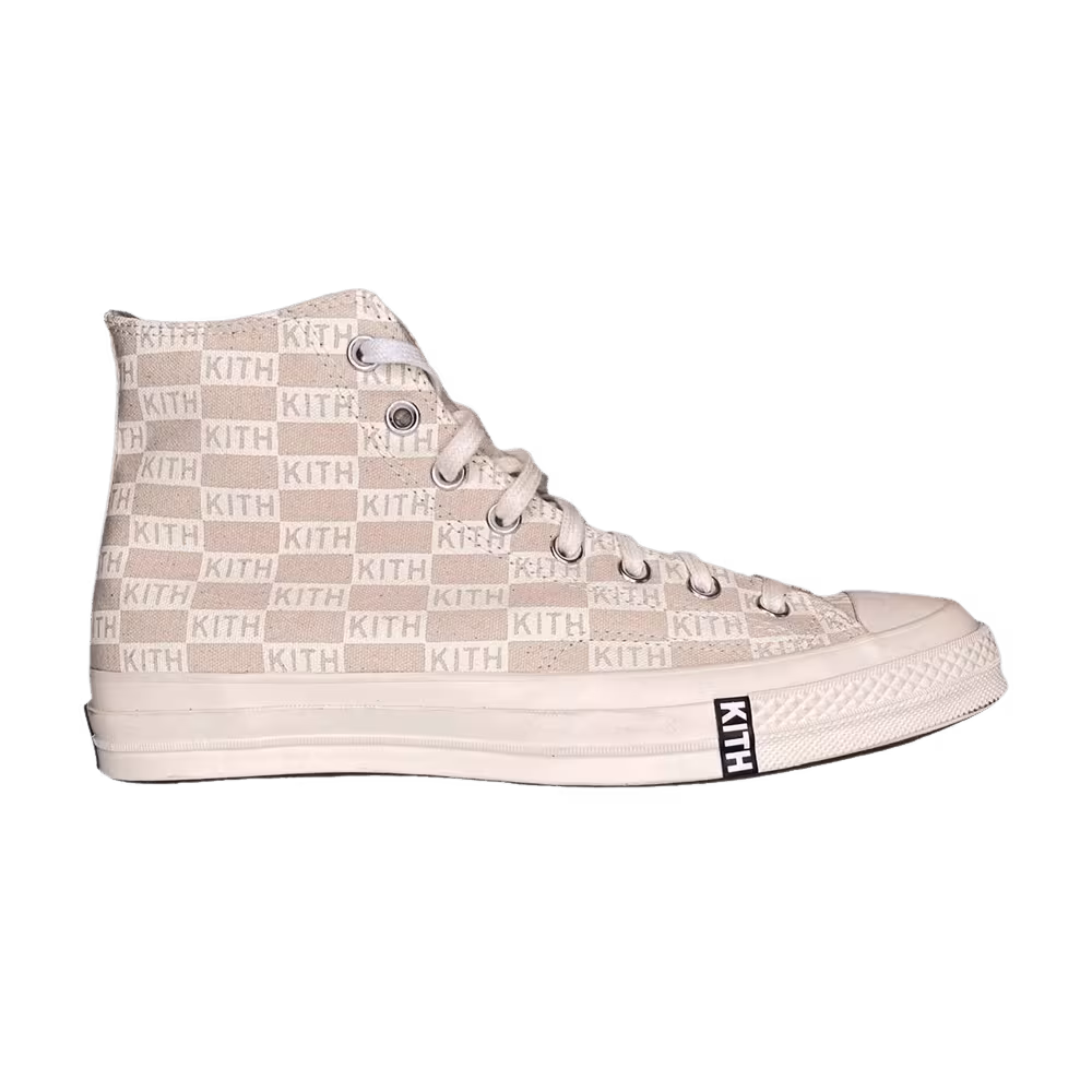 Kith x Converse Chuck 70 High Natural Monogram