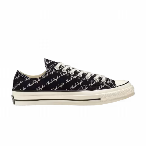 Converse Chuck 70 Low 'Scripted Signature Print - Black Egret'
