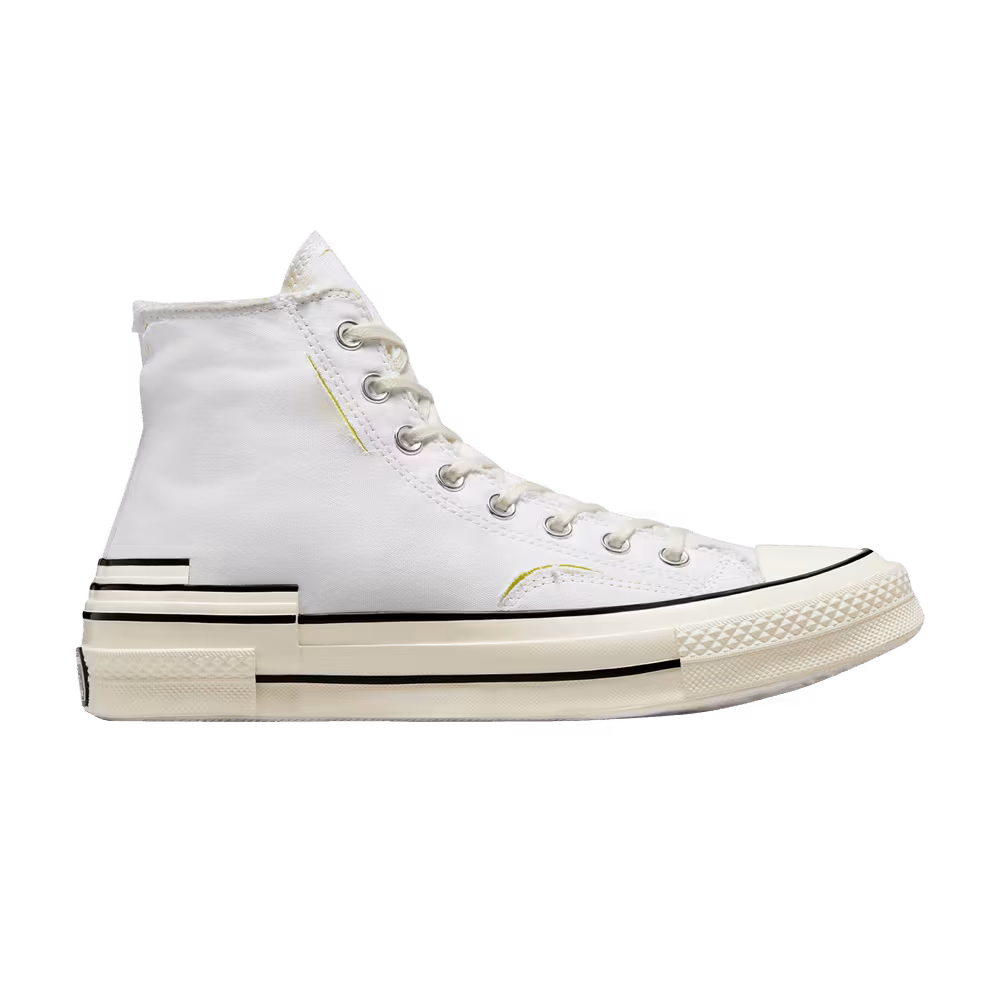 Converse Chuck 70 High Hacked Heel Edge Glow - White