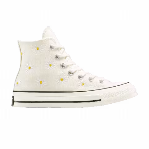 Converse Chuck 70 High 'Embroidered Daisies - Egret'
