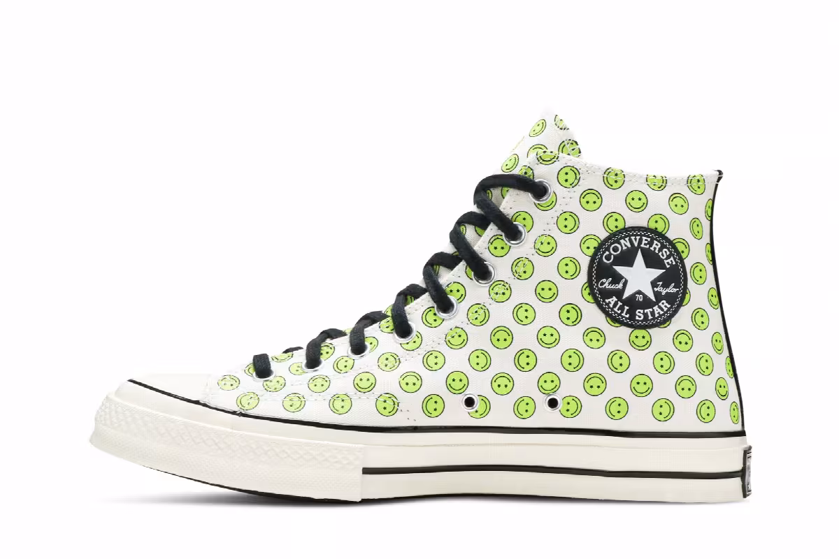 Converse Chuck 70 Happy Camper High Allover Smiley Faces, view 4