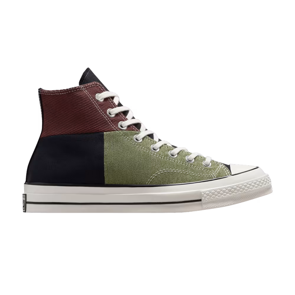 Converse Chuck 70 High Crafted Patchwork - Trolled Green Earth Brown