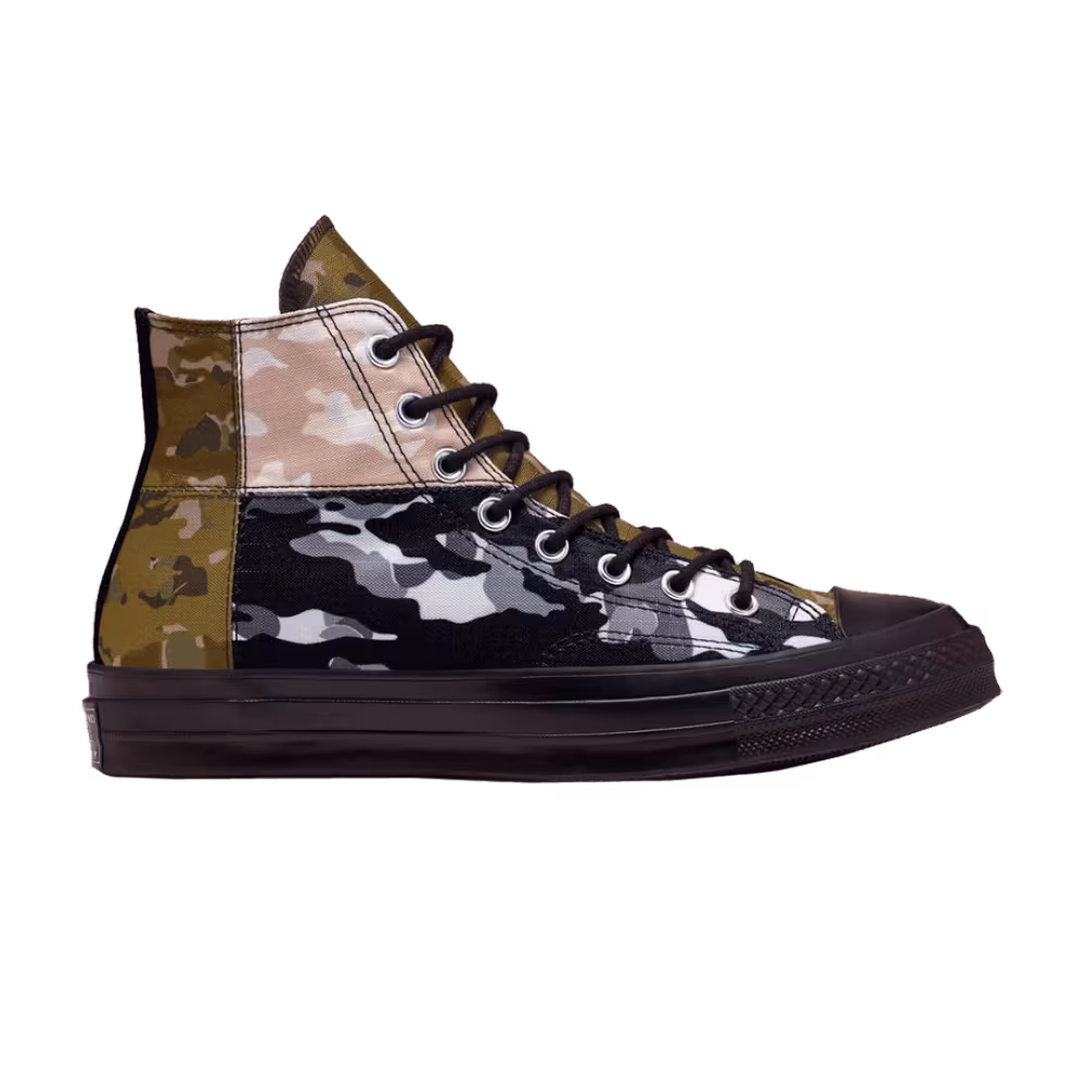 Converse Chuck 70 High Patchwork Blocked - Camo Black