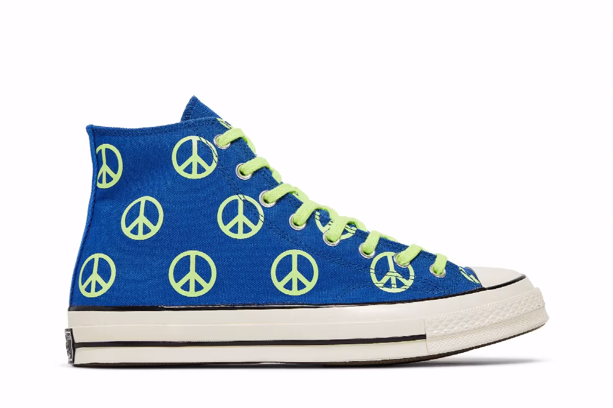 Converse Chuck 70 High Unleash Peace - Royal Ghost Green, view 2