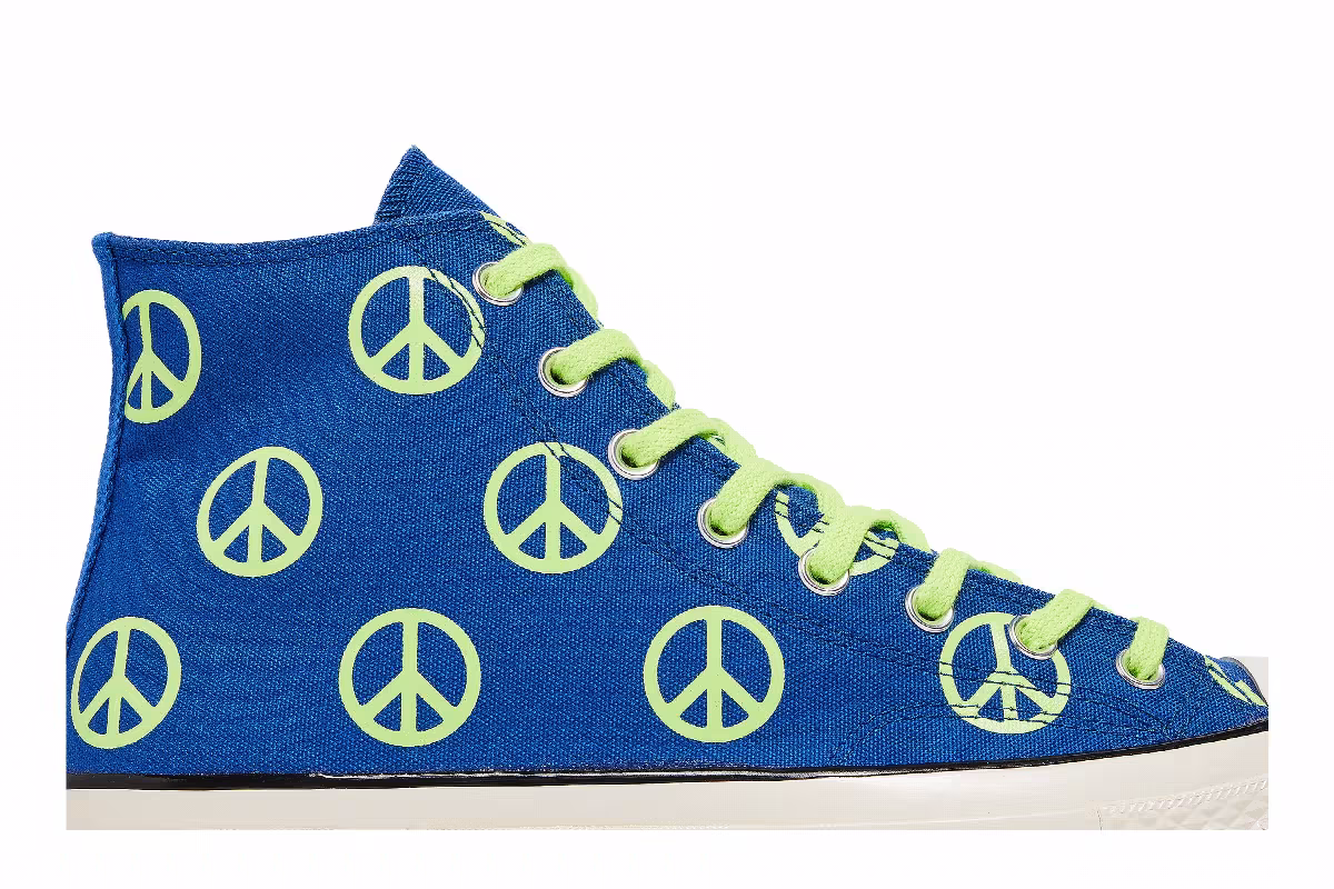 Converse Chuck 70 High Unleash Peace - Royal Ghost Green, view 3