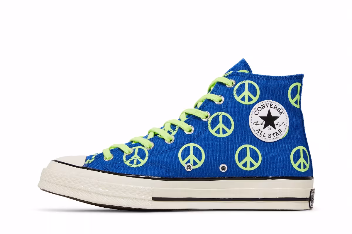 Converse Chuck 70 High Unleash Peace - Royal Ghost Green, view 4