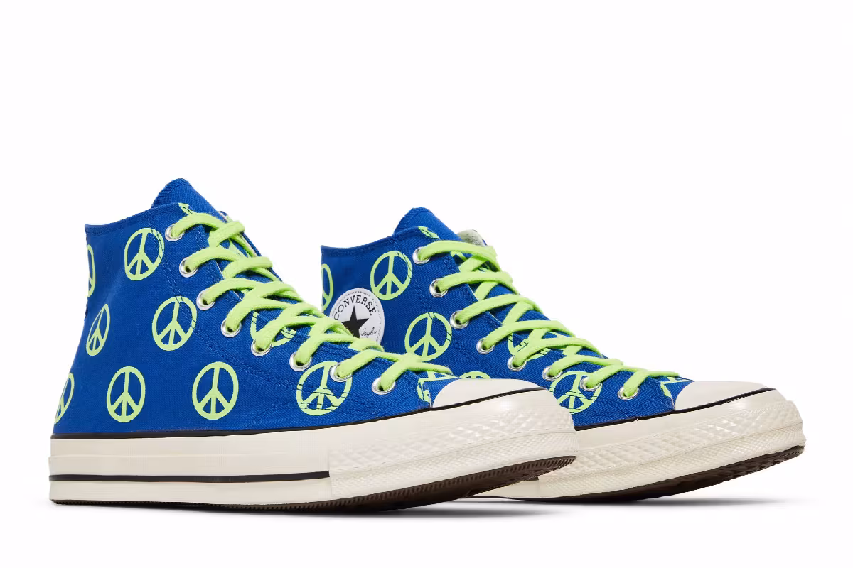 Converse Chuck 70 High Unleash Peace - Royal Ghost Green, view 9