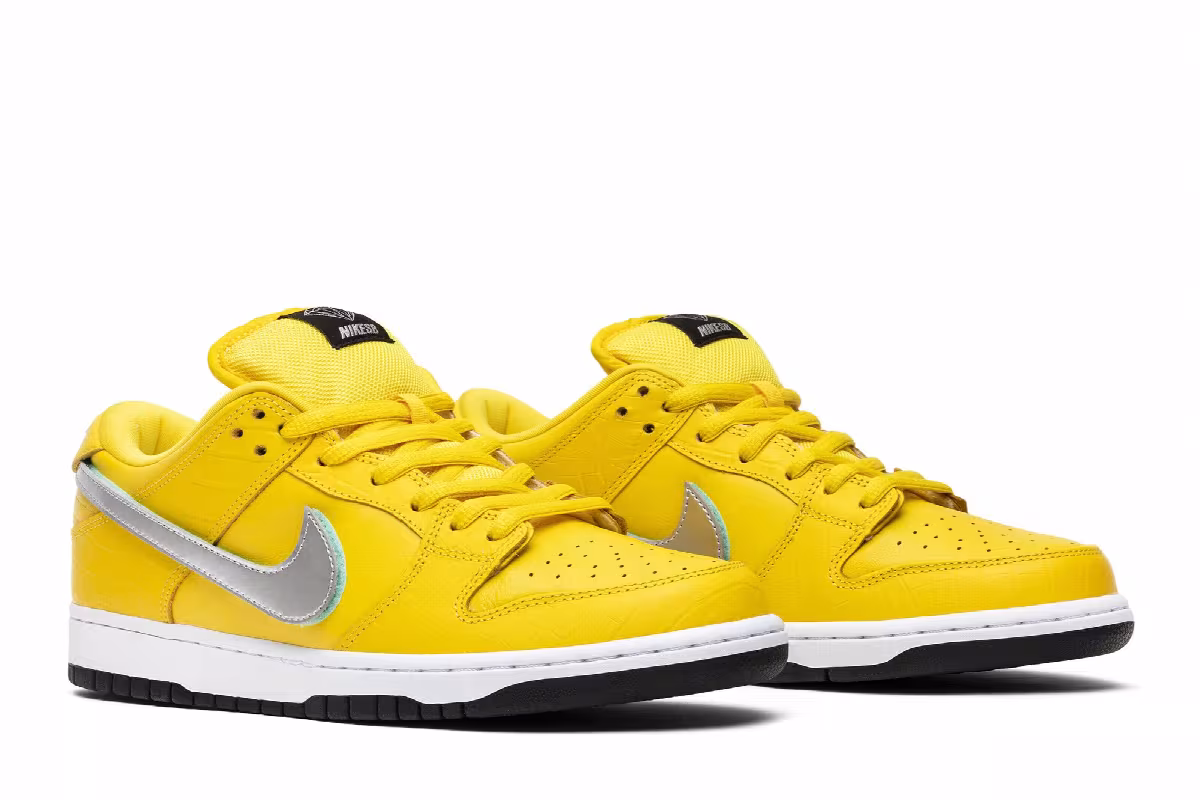 Nike Diamond Supply Co. x Dunk Low Pro SB Canary Diamond, view 9