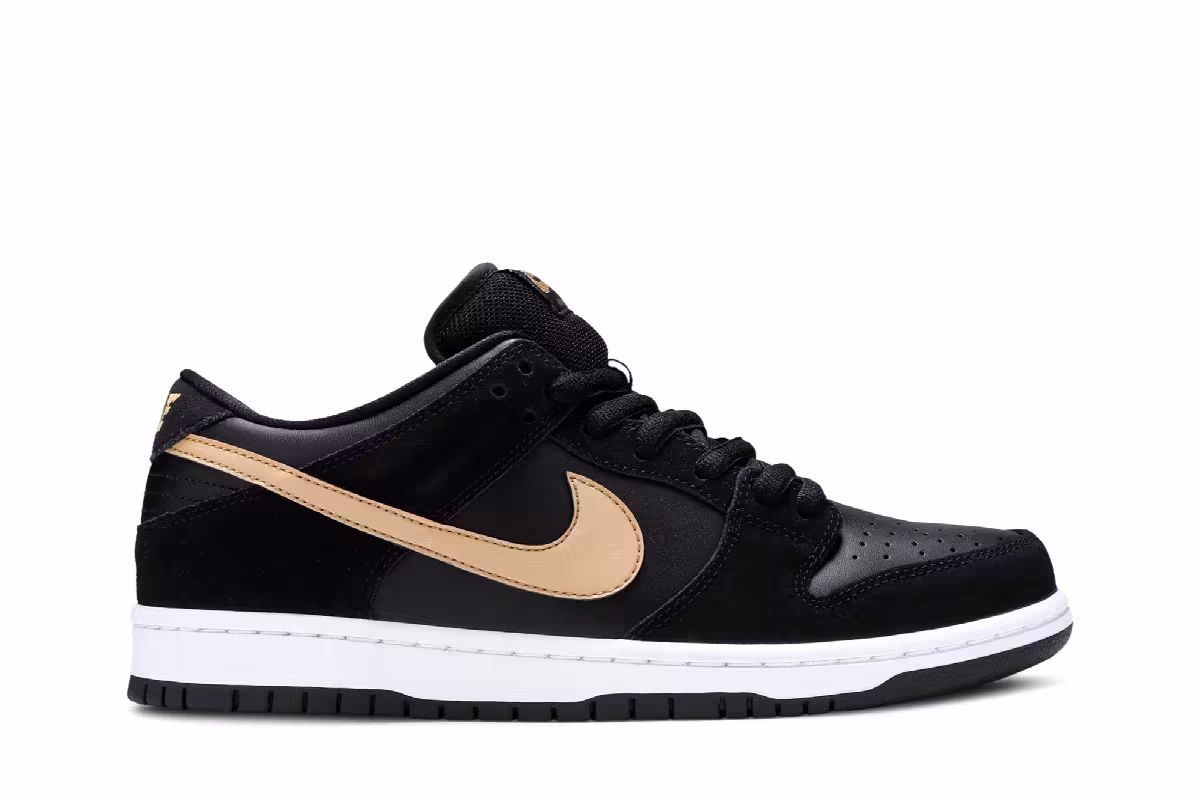 Nike Dunk Low SB Pro Metallic Gold, view 2
