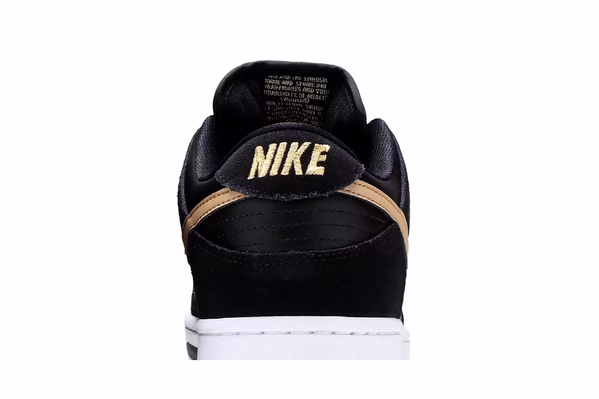 Nike Dunk Low SB Pro Metallic Gold, view 8