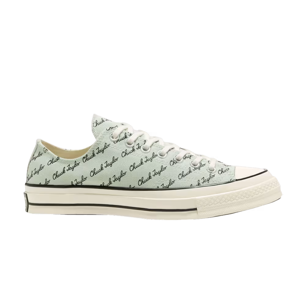 Converse Chuck 70 Low Scripted Signature Print - Green Oxide