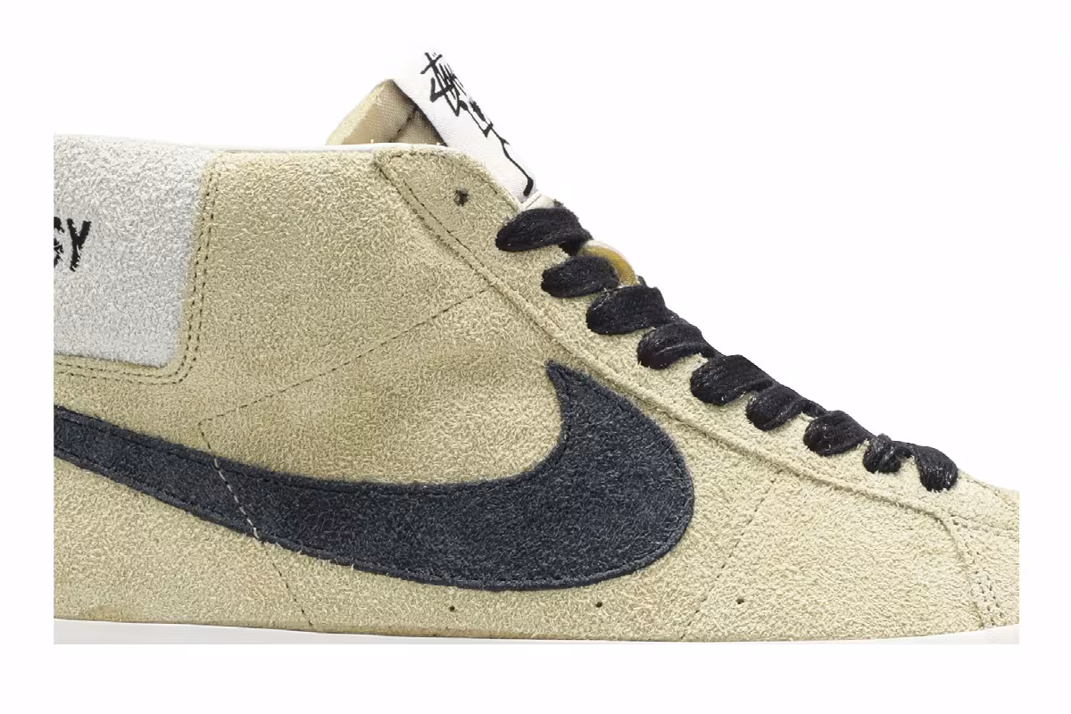 Stussy x Nike Blazer Mid SB Midwest Gold, view 3