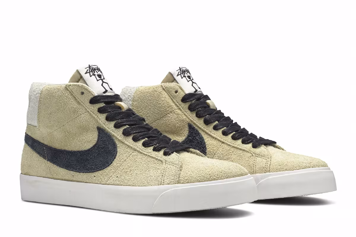 Stussy x Nike Blazer Mid SB Midwest Gold, view 9