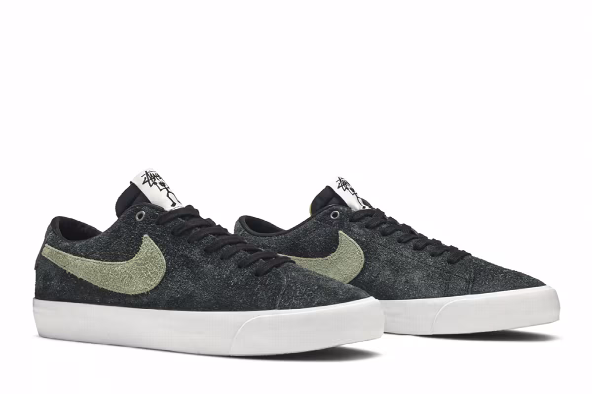 Stussy x Nike Blazer Low SB Palm Green, view 9