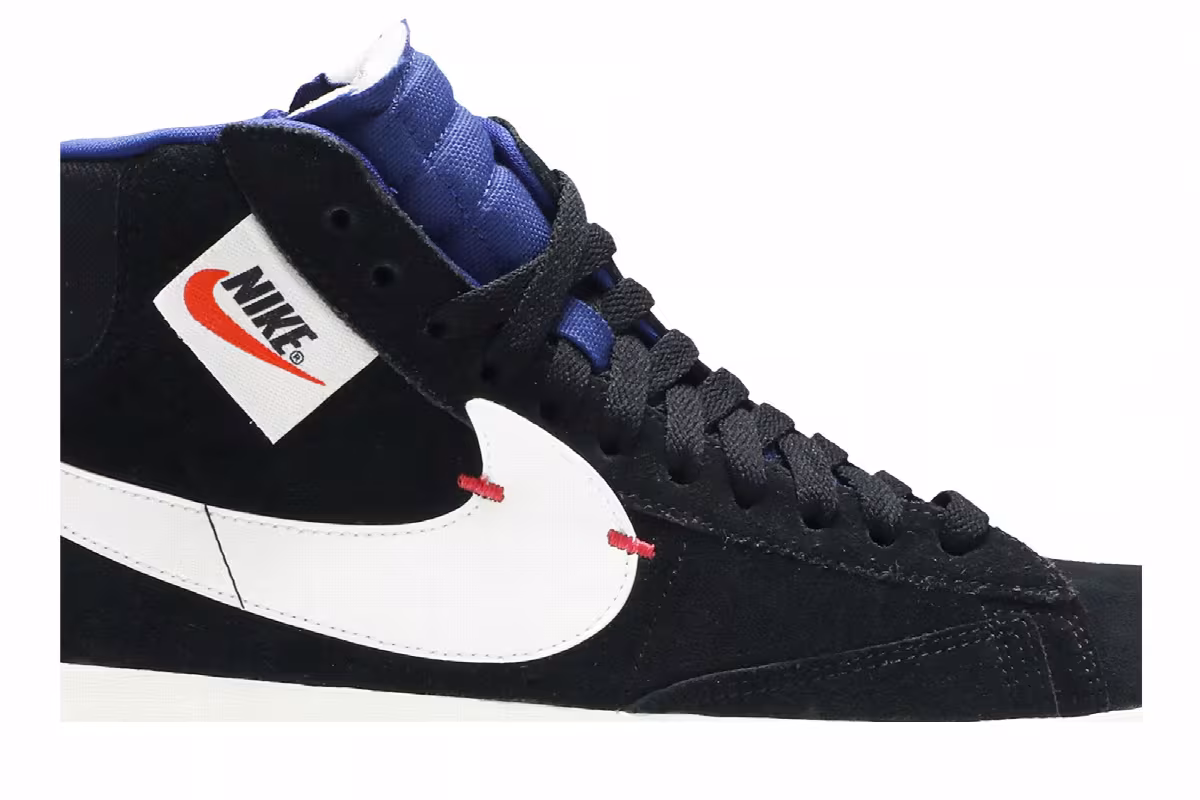 Nike Women's Blazer Mid Rebel XX Black Royal Blue, view 3
