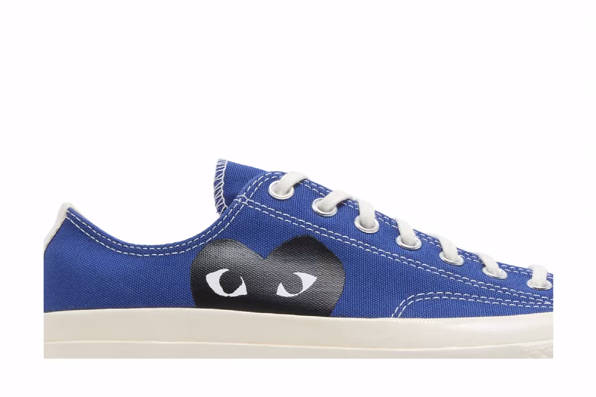 Comme des Garçons PLAY x Converse Chuck 70 Low Blue Quartz 2023, view 3