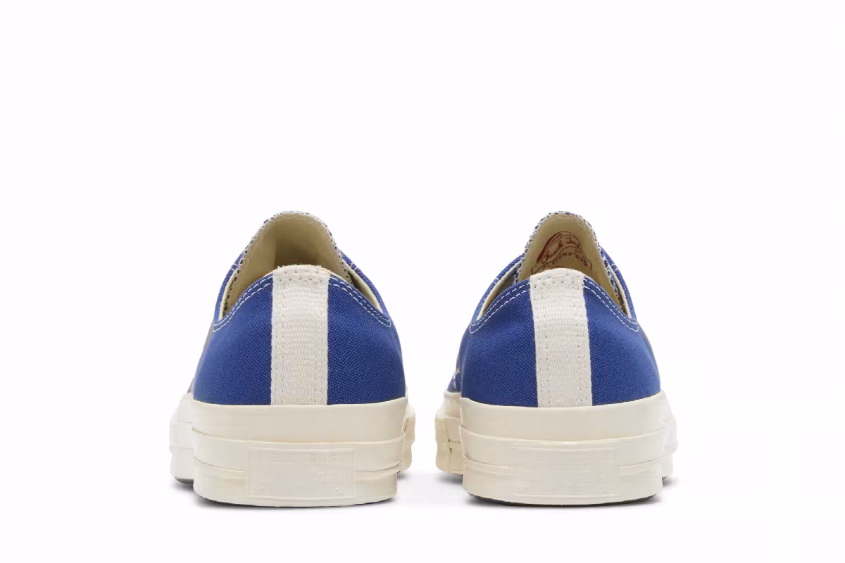 Comme des Garçons PLAY x Converse Chuck 70 Low Blue Quartz 2023, view 7