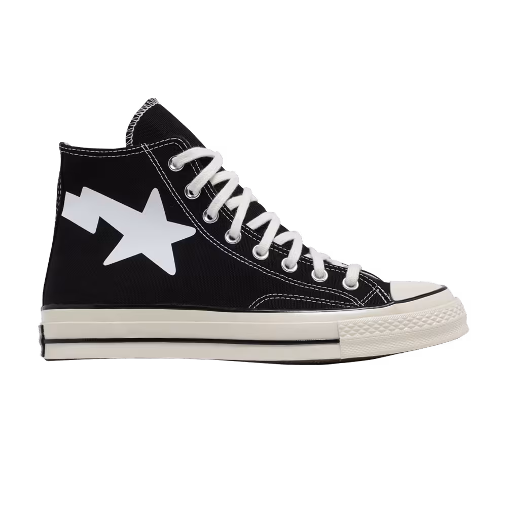 Chinatown Market x A Bathing Ape x Converse Chuck 70 High Black