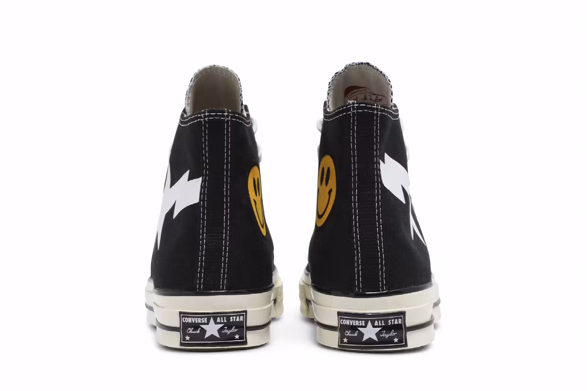 Chinatown Market x A Bathing Ape x Converse Chuck 70 High Black, view 7