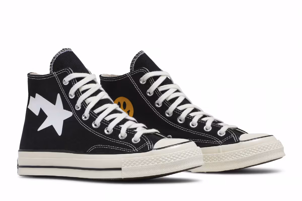 Chinatown Market x A Bathing Ape x Converse Chuck 70 High Black, view 9