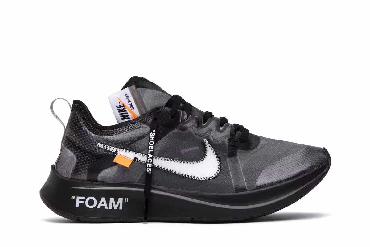 Off-White x Nike Zoom Fly SP Black, view 2