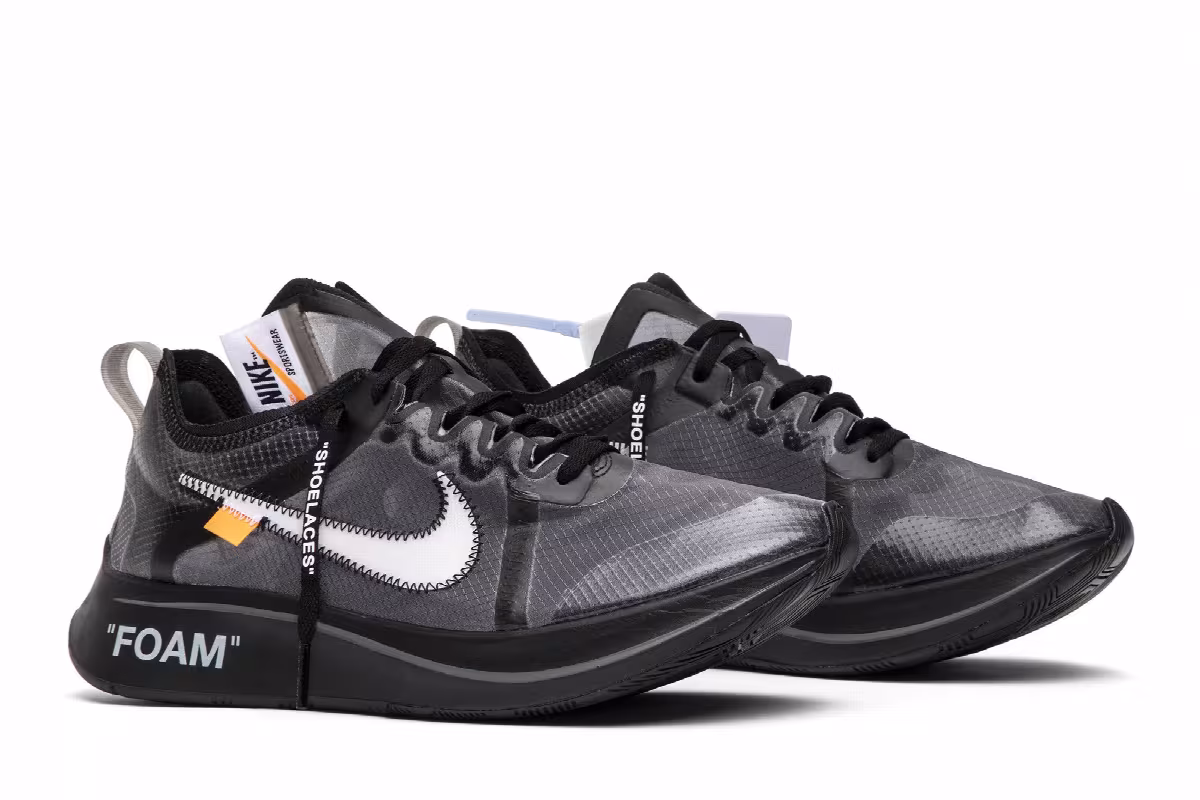 Off-White x Nike Zoom Fly SP Black, view 9