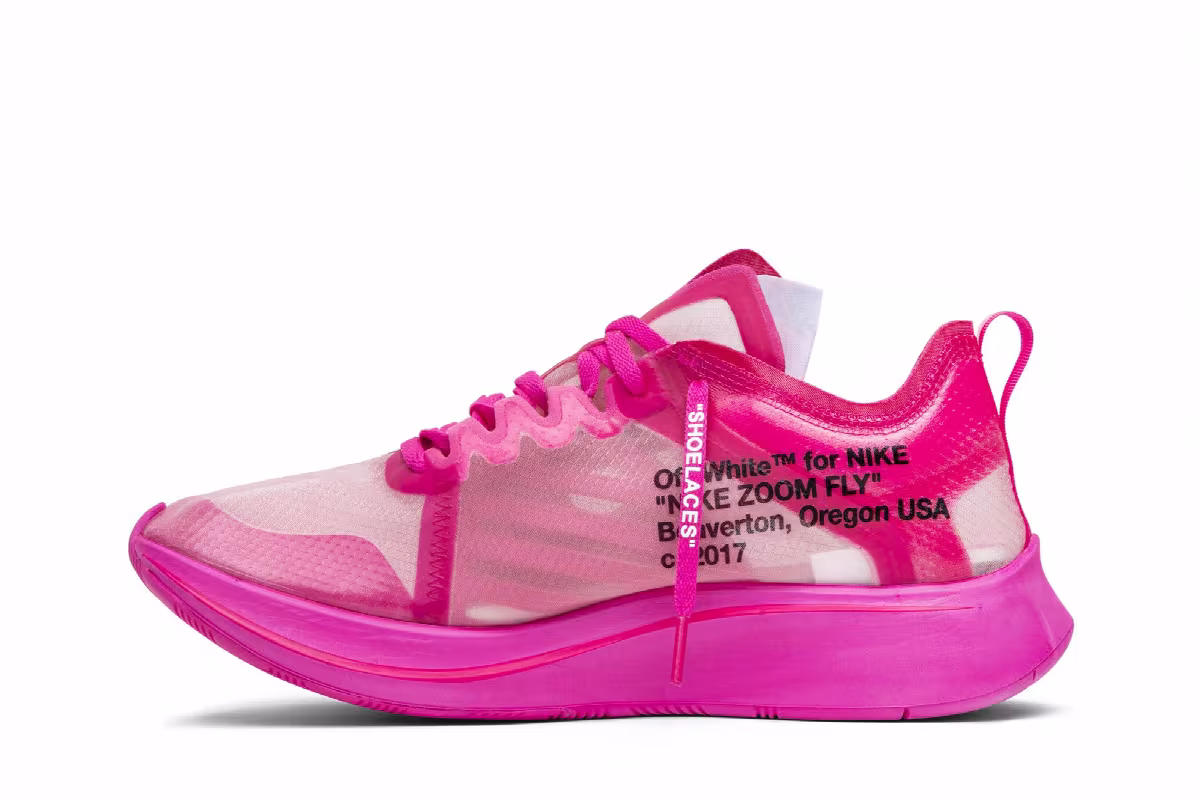 Off-White x Nike Zoom Fly SP Tulip Pink, view 4