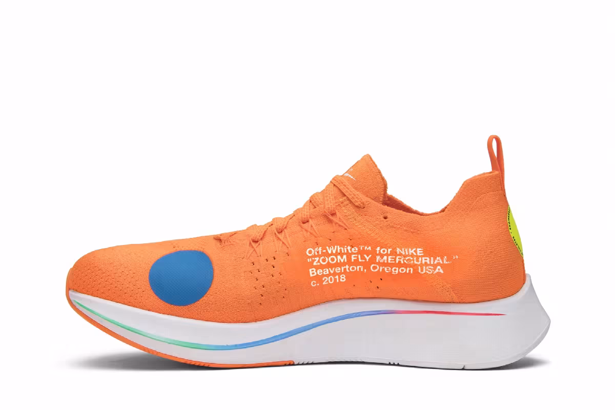 Off-White x Nike Zoom Fly Mercurial Flyknit Total Orange, view 4