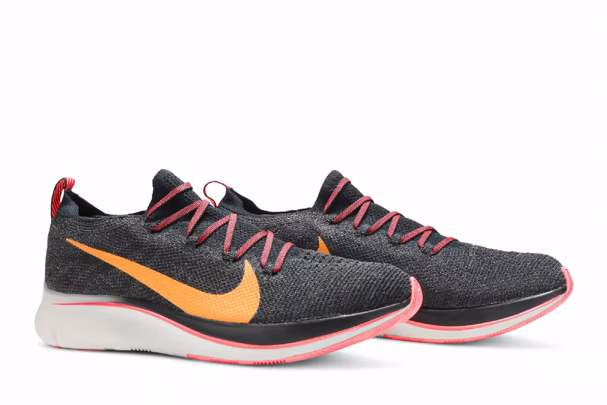 Nike Zoom Fly Flyknit Black Flash Crimson, view 9