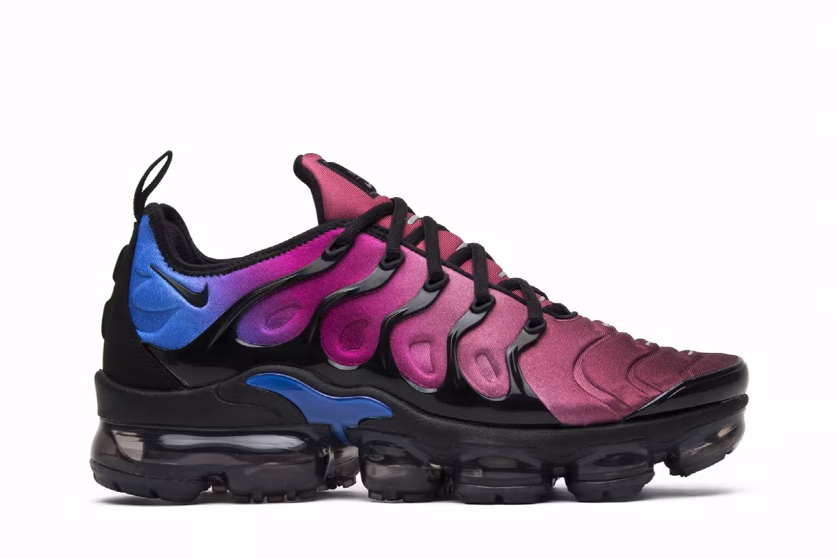 Nike Women's Air VaporMax Plus Red Violet Blue, view 2